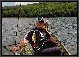 AL unhooks his Smally caught with the 1/4 oz. Silver Mr. Red Hammered Spoon, while I am showing the same spoon in Gold. Both of these lures caught fish all day long! But in terms of numbers the Silver produced the MOST strikes.