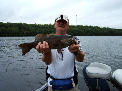 Echo Lake Reservoir NJ, Smallmouth Bass on Soft Plastic Baits