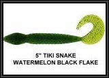 5" Wave Fishing Tiki Snake Plastic Bait