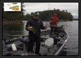 Dan picks up a Largemouth on the Booyah green/yellow skirt 1/2 oz spinner. A real slow retrieve produced the most strikes.