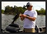 Dan hooks up his first "largemouth Bass!!