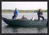 Pete and Dan on their new Lund Rebel