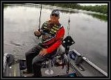 Dan works the Black American Shad Buzzbait in Lost Bay