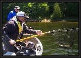 Dan nets Pete's 4lb Smallmouth Bass