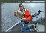 Pete hooked up a nice smallmouth bass with the Warrior Buzzbait.